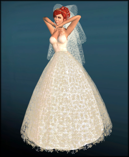 This is the Isabella wedding gown in cream from Seldom Blue by Indigoblue